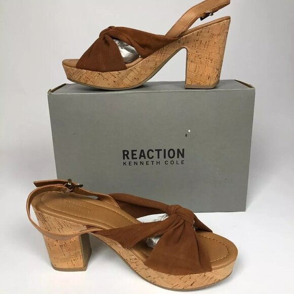 Kenneth Cole Reaction Tole Booth Ankle-Strap Sandals Tan 8.5M - Picture 4 of 7